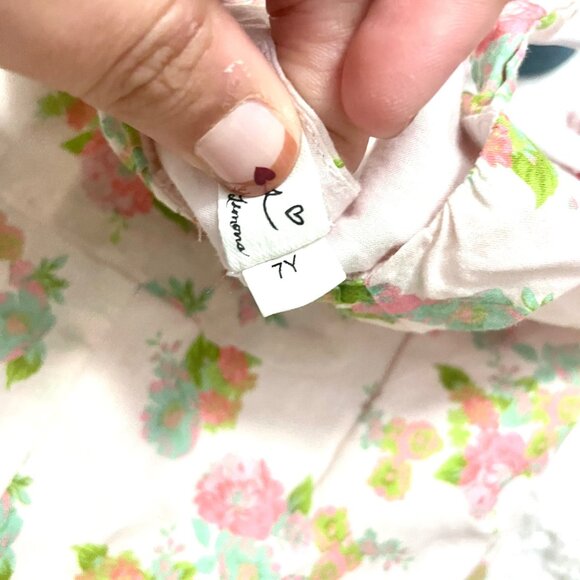 For Love & Lemons Floral Tie Shoulder Romper Size 7Y - Picture 4 of 5